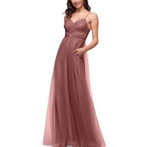 Azazie Bridesmaid Dress Layla Desert Rose Size 16 A16 New with Tags NWT